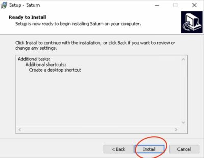 Saturn Install Win Screenshot 4